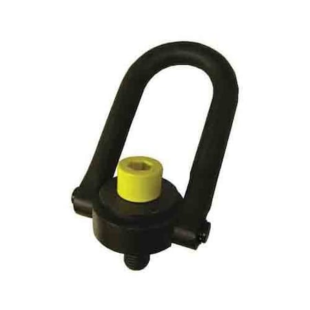 Actek Hoist Ring, Standard UBar, 5000 Lb Load, 180 Deg Pivot Angle, 360 Deg Swivel, 34 In Dia Bail, 46014 46014
